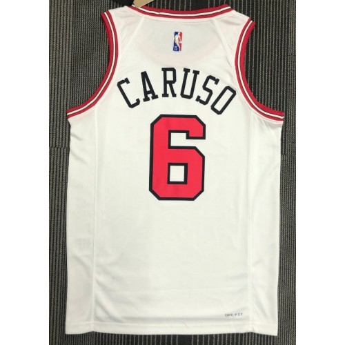 Men's Chicago Bulls Alex Caruso #6 Nike White 2021/22 Diamond Swingman NBA Jersey - Icon Edition Men's Chicago Bulls Alex Caruso #6 Nike White 2021/22 Diamond Swingman NBA Jersey - Icon Edition