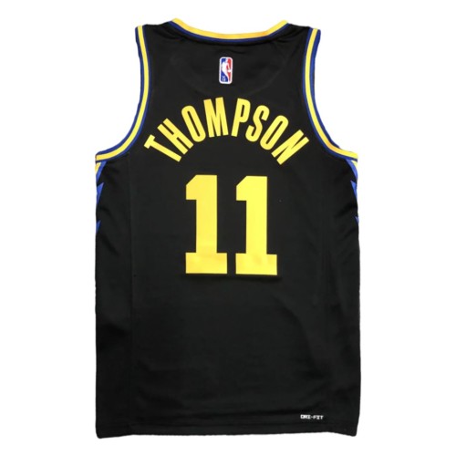 Men's Golden State Warriors Klay Thompson #11 Black 2021/22 Swingman Jersey - City Edition Men's Golden State Warriors Klay Thompson #11 Black 2021/22 Swingman Jersey - City Edition