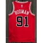 Men's Chicago Bulls Dennis Rodman #91 Nike Red 2021 Swingman NBA Jersey - Icon Edition Men's Chicago Bulls Dennis Rodman #91 Nike Red 2021 Swingman NBA Jersey - Icon Edition