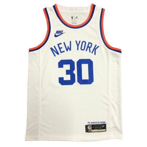 Men's New York Knicks Julius Randle #30 White 2021/22 Swingman Jersey - Classic Edition Men's New York Knicks Julius Randle #30 White 2021/22 Swingman Jersey - Classic Edition