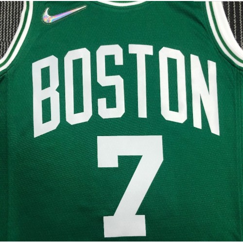 Men's Boston Celtics Jaylen Brown #7 Green 2021/22 Diamond Swingman Jersey - Icon Edition Men's Boston Celtics Jaylen Brown #7 Green 2021/22 Diamond Swingman Jersey - Icon Edition