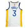 Men's Golden State Warriors Jordan Poole #3 White 2021/22 Swingman NBA Jersey - Association Edition Men's Golden State Warriors Jordan Poole #3 White 2021/22 Swingman NBA Jersey - Association Edition