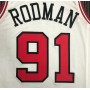 Men's Chicago Bulls Dennis Rodman #91 Nike White 2021/22 Swingman NBA Jersey - Icon Edition Men's Chicago Bulls Dennis Rodman #91 Nike White 2021/22 Swingman NBA Jersey - Icon Edition