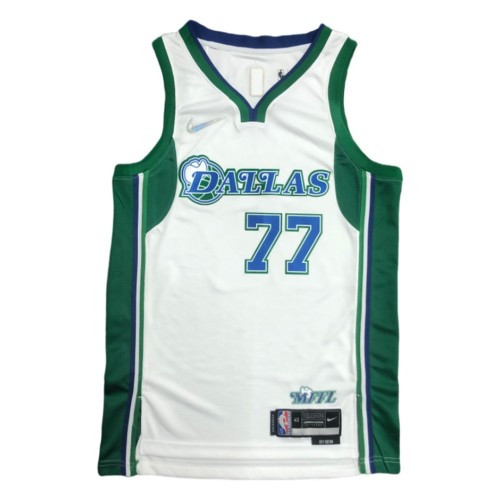 Men's Dallas Mavericks Luka Doncic #77 White 2021/22 Swingman Jersey - City Edition Men's Dallas Mavericks Luka Doncic #77 White 2021/22 Swingman Jersey - City Edition