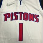 Men's Detroit Pistons Allen Iverson #1 Nike White 2021/22 Swingman NBA Jersey - Icon Edition Men's Detroit Pistons Allen Iverson #1 Nike White 2021/22 Swingman NBA Jersey - Icon Edition