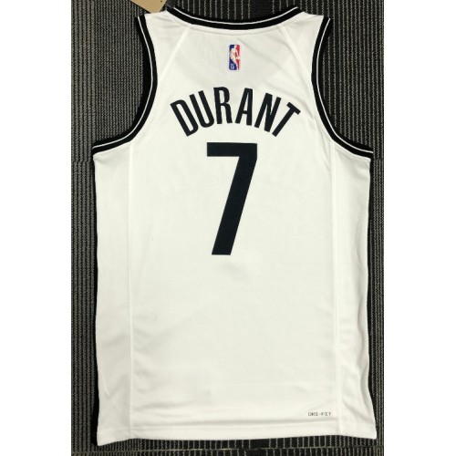 Men's Brooklyn Nets Kevin Durant #7 Nike White 2021 Swingman NBA Jersey - Icon Edition Men's Brooklyn Nets Kevin Durant #7 Nike White 2021 Swingman NBA Jersey - Icon Edition