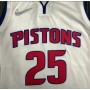 Men's Detroit Pistons Derrick Rose #25 Nike White 2021/22 Swingman NBA Jersey - Icon Edition Men's Detroit Pistons Derrick Rose #25 Nike White 2021/22 Swingman NBA Jersey - Icon Edition