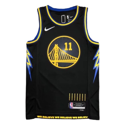 Men's Golden State Warriors Klay Thompson #11 Black 2021/22 Swingman Jersey - City Edition Men's Golden State Warriors Klay Thompson #11 Black 2021/22 Swingman Jersey - City Edition