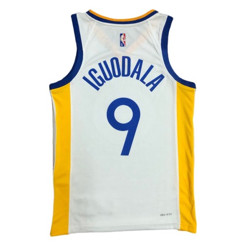 Men's Golden State Warriors Andre Iguodala #9 White 2021/22 Swingman Jersey - Association Edition Men's Golden State Warriors Andre Iguodala #9 White 2021/22 Swingman Jersey - Association Edition