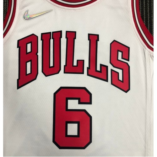 Men's Chicago Bulls Alex Caruso #6 Nike White 2021/22 Diamond Swingman NBA Jersey - Icon Edition Men's Chicago Bulls Alex Caruso #6 Nike White 2021/22 Diamond Swingman NBA Jersey - Icon Edition