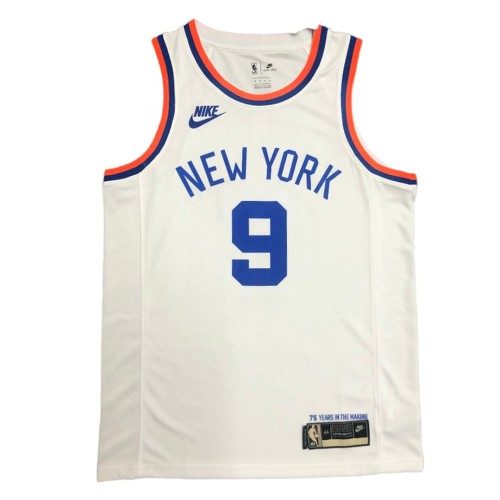 Men's New York Knicks RJ Barrett #9 White 2021/22 Swingman Jersey - Classic Edition Men's New York Knicks RJ Barrett #9 White 2021/22 Swingman Jersey - Classic Edition
