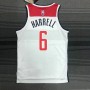Men's Washington Wizards Harrell #6 Nike White 21/22 Swingman NBA Jersey - Association Edition Men's Washington Wizards Harrell #6 Nike White 21/22 Swingman NBA Jersey - Association Edition