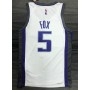 Men's Sacramento Kings De'Aaron Fox #5 Nike White 2021/22 Swingman NBA Jersey - Association Edition Men's Sacramento Kings De'Aaron Fox #5 Nike White 2021/22 Swingman NBA Jersey - Association Edition