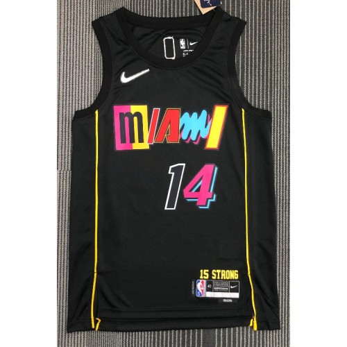 Men's Miami Heat Tyler Herro #14 Nike Black 2021/22 Swingman Jersey - City Edition Men's Miami Heat Tyler Herro #14 Nike Black 2021/22 Swingman Jersey - City Edition