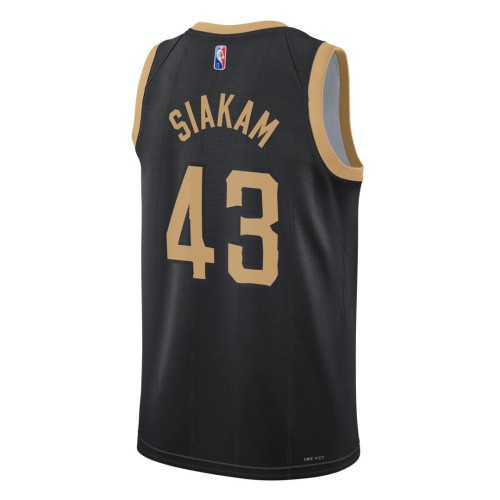 Men's Toronto Raptors Pascal Siakam #43 Nike Black 2021 Swingman NBA Jersey - City Edition Men's Toronto Raptors Pascal Siakam #43 Nike Black 2021 Swingman NBA Jersey - City Edition
