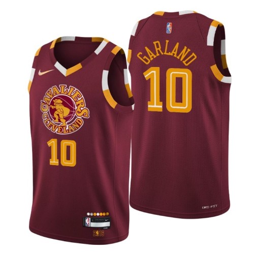 Men's Cleveland Cavaliers Darius Garland #10 Nike Wine 2021/22 Swingman NBA Jersey - City Edition Men's Cleveland Cavaliers Darius Garland #10 Nike Wine 2021/22 Swingman NBA Jersey - City Edition