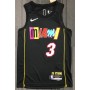 Men's Miami Heat Dwyane Wade #3 Nike Black 2021/22 Swingman Jersey - City Edition Men's Miami Heat Dwyane Wade #3 Nike Black 2021/22 Swingman Jersey - City Edition