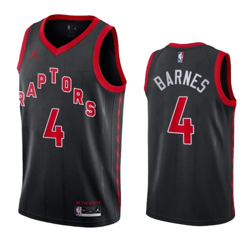 Men's Toronto Raptors Scottie Barnes #4 Jordan Black Swingman NBA Jersey - Statement Edition Men's Toronto Raptors Scottie Barnes #4 Jordan Black Swingman NBA Jersey - Statement Edition