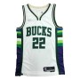 Men's Milwaukee Bucks Khris Middleton #22 Nike White 2021/22 Swingman NBA Jersey - City Edition Men's Milwaukee Bucks Khris Middleton #22 Nike White 2021/22 Swingman NBA Jersey - City Edition