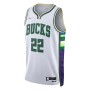 Men's Milwaukee Bucks Khris Middleton #22 Nike White 2021/22 Swingman NBA Jersey - City Edition Men's Milwaukee Bucks Khris Middleton #22 Nike White 2021/22 Swingman NBA Jersey - City Edition