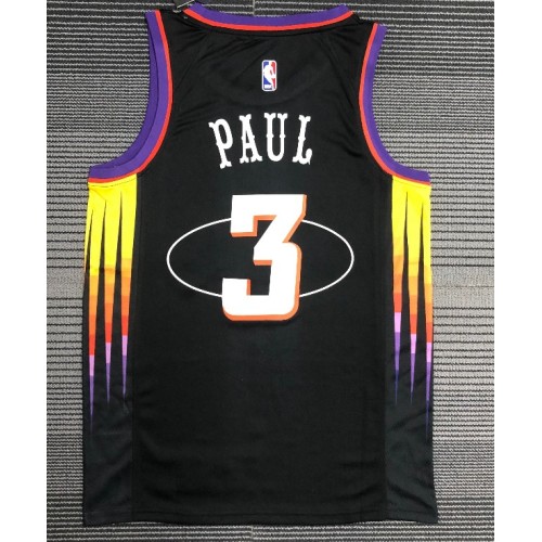 Men's Phoenix Suns Chris Paul #3 Nike Black 2021/22 Swingman NBA Jersey-Mixtape Edition Men's Phoenix Suns Chris Paul #3 Nike Black 2021/22 Swingman NBA Jersey-Mixtape Edition