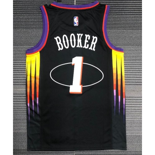 Men's Phoenix Suns Devin Booker #1 Nike Black 2021/22 Swingman NBA Jersey-Mixtape Edition Men's Phoenix Suns Devin Booker #1 Nike Black 2021/22 Swingman NBA Jersey-Mixtape Edition