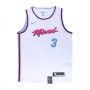 Men's Miami Heat Dwyane Wade #3 White 19-20 Swingman Jersey - City Edition(Round Collar) Men's Miami Heat Dwyane Wade #3 White 19-20 Swingman Jersey - City Edition(Round Collar)