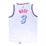 Men's Miami Heat Dwyane Wade #3 White 19-20 Swingman Jersey - City Edition(Round Collar) Men's Miami Heat Dwyane Wade #3 White 19-20 Swingman Jersey - City Edition(Round Collar)