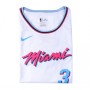 Men's Miami Heat Dwyane Wade #3 White 19-20 Swingman Jersey - City Edition(Round Collar) Men's Miami Heat Dwyane Wade #3 White 19-20 Swingman Jersey - City Edition(Round Collar)