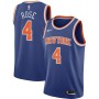 Men's New York Knicks Derrick Rose #4 Nike Blue 2020/21 Swingman Jersey - Icon Edition Men's New York Knicks Derrick Rose #4 Nike Blue 2020/21 Swingman Jersey - Icon Edition