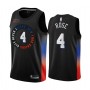 Men's New York Knicks Derrick Rose #4 Nike Black 202021 Swingman Jersey - City Edition Men's New York Knicks Derrick Rose #4 Nike Black 202021 Swingman Jersey - City Edition