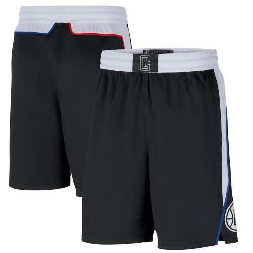 Men's LA Clippers Nike Black 2020/21 Swingman Shorts City Edition Men's LA Clippers Nike Black 2020/21 Swingman Shorts City Edition