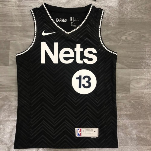 Men's Brooklyn Nets James Harden #13 Nike Black 2020/21 Swingman Player Jersey – Earned Edition Men's Brooklyn Nets James Harden #13 Nike Black 2020/21 Swingman Player Jersey – Earned Edition