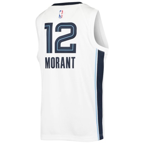 Men's Memphis Grizzlies Ja Morant Nike White 2020/21 Swingman Jersey – Association Edition Men's Memphis Grizzlies Ja Morant Nike White 2020/21 Swingman Jersey – Association Edition