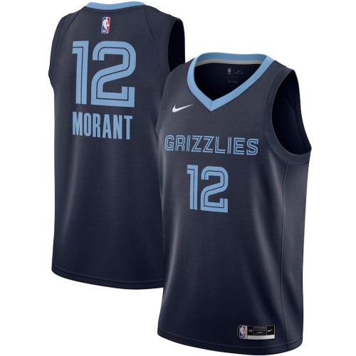 Men's Memphis Grizzlies Ja Morant Nike Navy 2020/21 Swingman Jersey - Icon Edition Men's Memphis Grizzlies Ja Morant Nike Navy 2020/21 Swingman Jersey - Icon Edition
