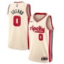 Men's Portland Trail Blazers Damian Lillard Nike Cream 2019/20 Swingman Jersey - City Edition Men's Portland Trail Blazers Damian Lillard Nike Cream 2019/20 Swingman Jersey - City Edition