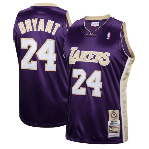 Men's Los Angeles Lakers Kobe Bryant #24 Throwback Purple Hall of Fame Class of 2020 Jersey