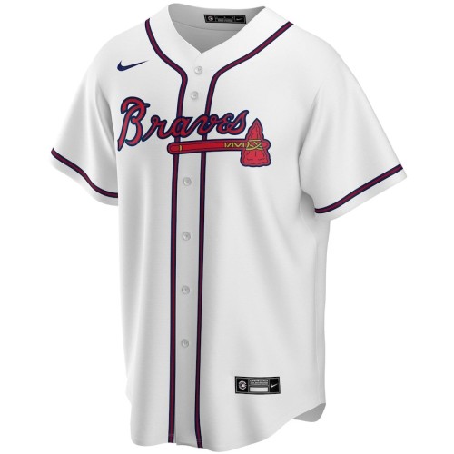 Men's Atlanta Braves Nike White Home Team Jersey Men's Atlanta Braves Nike White Home Team Jersey