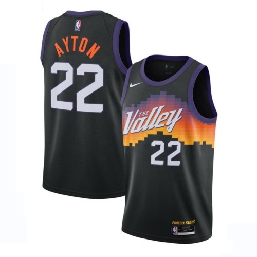 Men's Phoenix Suns DeAndre Ayton #22 Nike Black 2021 Swingman Jersey - City Edition Men's Phoenix Suns DeAndre Ayton #22 Nike Black 2021 Swingman Jersey - City Edition