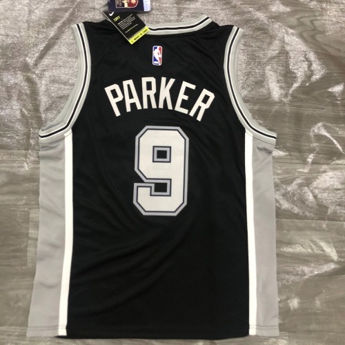Men's San Antonio Spurs Tony Parker #9 Nike Black 2020/21 Swingman Jersey - Icon Edition Men's San Antonio Spurs Tony Parker #9 Nike Black 2020/21 Swingman Jersey - Icon Edition