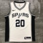 Men's San Antonio Spurs Manu Ginobili #20 Nike White 2020/21 Swingman Jersey - Association Edition Men's San Antonio Spurs Manu Ginobili #20 Nike White 2020/21 Swingman Jersey - Association Edition