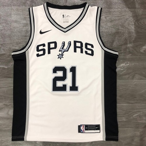 Men's San Antonio Spurs Tim Duncan #21 Nike White 2020/21 Swingman Jersey - Association Edition Men's San Antonio Spurs Tim Duncan #21 Nike White 2020/21 Swingman Jersey - Association Edition