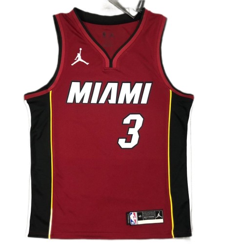 Men's Miami Heat Dwyane Wade #3 Jordan Red 20/21 Swingman Player Jersey - Statement Edition Men's Miami Heat Dwyane Wade #3 Jordan Red 20/21 Swingman Player Jersey - Statement Edition