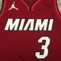 Men's Miami Heat Dwyane Wade #3 Jordan Red 20/21 Swingman Player Jersey - Statement Edition Men's Miami Heat Dwyane Wade #3 Jordan Red 20/21 Swingman Player Jersey - Statement Edition