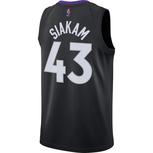 Men's Toronto Raptors Pascal Siakam #43 Nike Black&Purple 2021 Swingman NBA Jersey - Earned Edition Men's Toronto Raptors Pascal Siakam #43 Nike Black&Purple 2021 Swingman NBA Jersey - Earned Edition