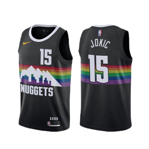 Men's Denver Nuggets Nikola Jokic #15 Nike Black Swingman Player Jersey – City Edition Men's Denver Nuggets Nikola Jokic #15 Nike Black Swingman Player Jersey – City Edition
