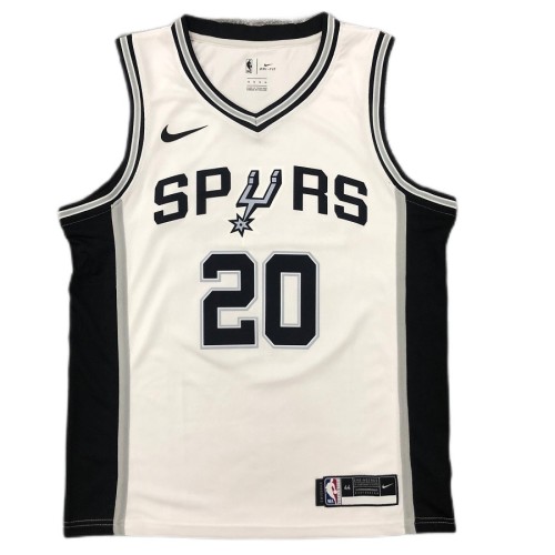 Men's San Antonio Spurs Manu Ginobili #20 Nike White 2020/21 Swingman Jersey - Association Edition Men's San Antonio Spurs Manu Ginobili #20 Nike White 2020/21 Swingman Jersey - Association Edition