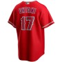 Men's Los Angeles Angels Shohei Ohtani #17 Nike Scarlet 2020 Alternate Jersey Men's Los Angeles Angels Shohei Ohtani #17 Nike Scarlet 2020 Alternate Jersey