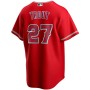 Men's Los Angeles Angels Mike Trout #27 Nike Scarlet 2020 Alternate Jersey Men's Los Angeles Angels Mike Trout #27 Nike Scarlet 2020 Alternate Jersey