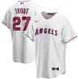 Men's Los Angeles Angels Mike Trout #27 Nike White Home 2020 Jersey Men's Los Angeles Angels Mike Trout #27 Nike White Home 2020 Jersey